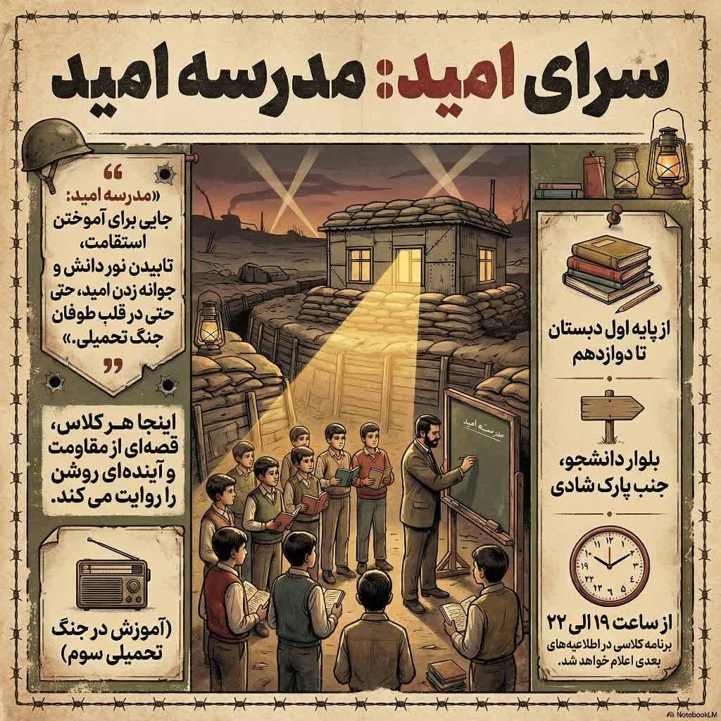 برگزاری «مدرسه امید» با هدف حمایت آموزشی از دانش‌آموزان